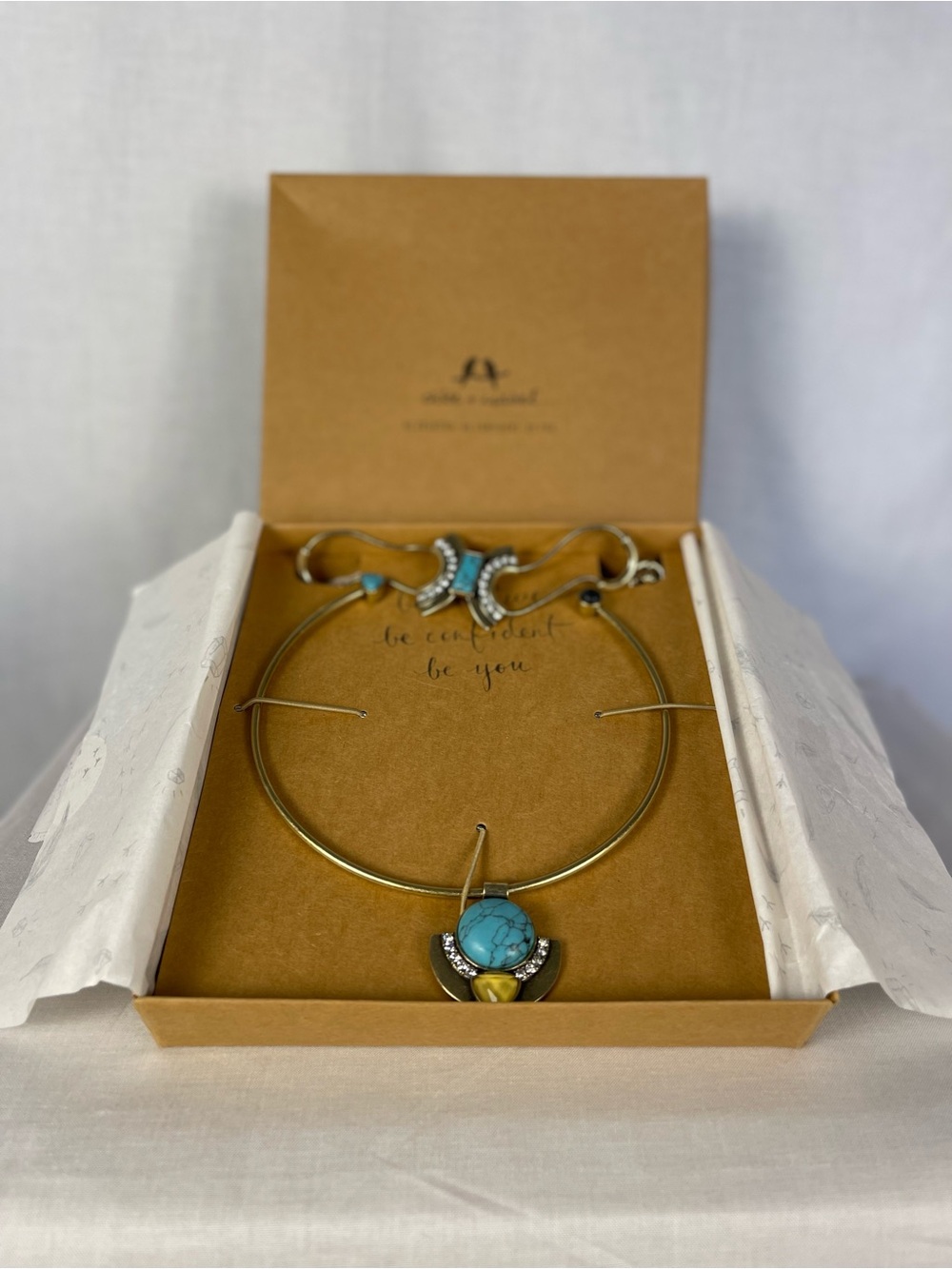Chloe + Isabel Turquoise and Gold Pendant Necklace Set